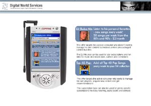 Demo f&uuml;r mobiles Musik-Portal